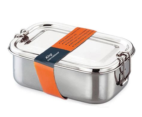 steel rectangular lunch box|steel lunch box 4 containers.